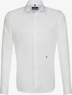 Seidensticker Casual Skjorter Slim Fit Skjorte Mænd Hvid