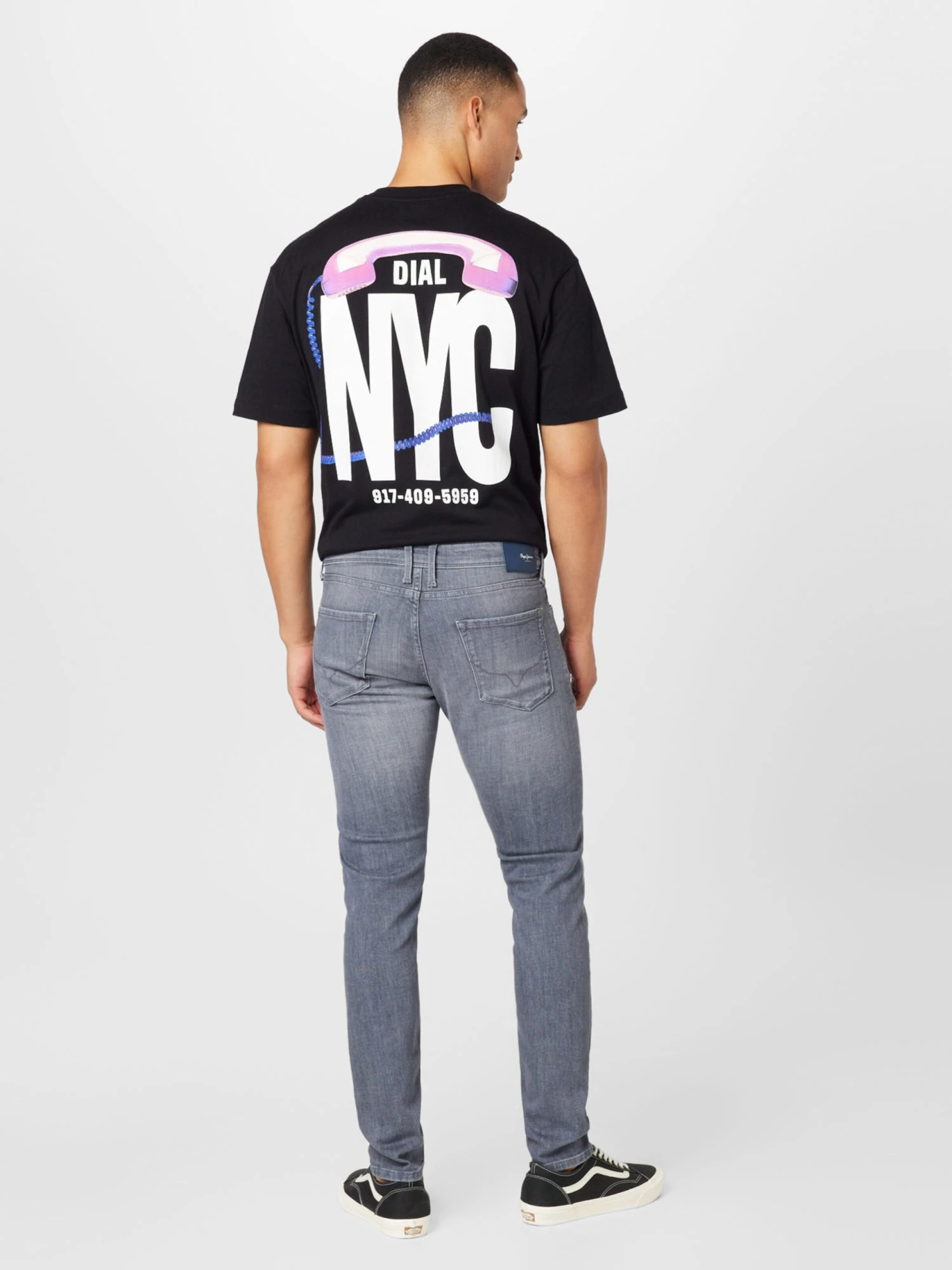 Pepe Jeans Slim Fit Slimfit Jeans FINSBURY Mænd Dueblå - Billede 4