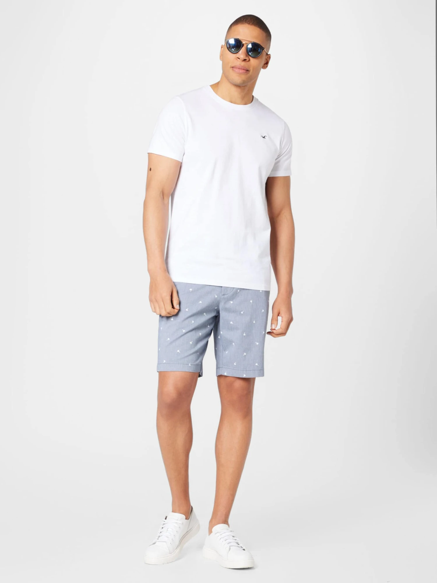 Hollister Chinoshorts Regular Lærredsbukser Mænd Røgblå - Billede 5