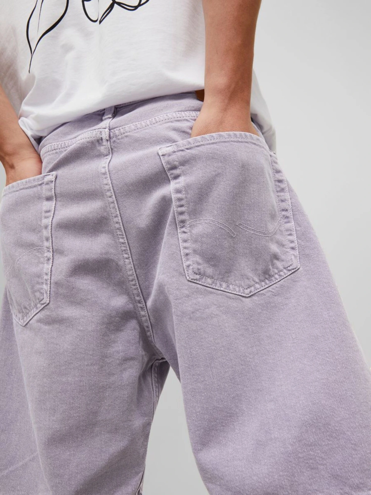 Jack & Jones Denimshorts Loosefit Jeans Mænd Lilla - Billede 6