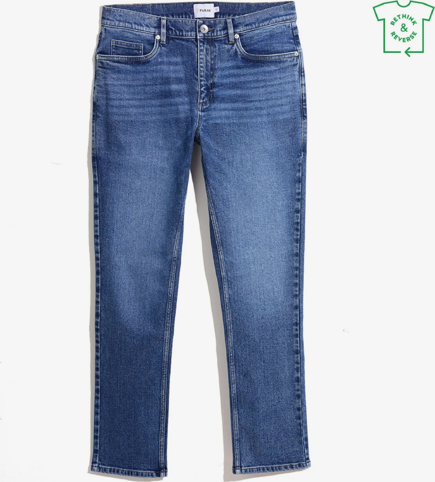 Farah Straight Leg Regular Jeans Mænd Blå