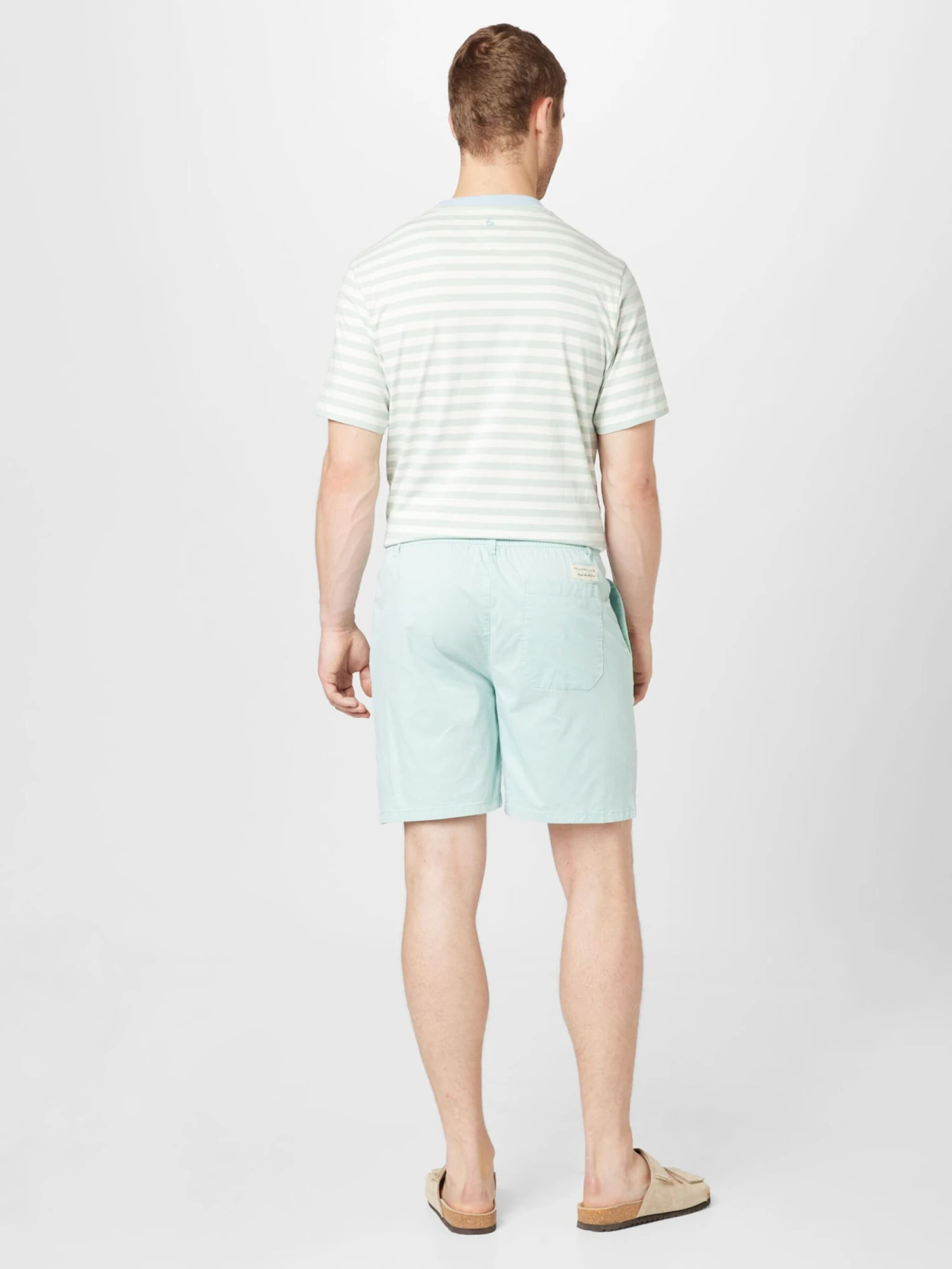 Chinoshorts Regular Lærredsbukser Mænd Pastelblå - Billede 4