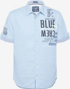 Camp David Casual Skjorter Regular Fit Skjorte Mænd Marin / Lyseblå
