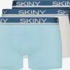 Skiny Boxershorts Boksershorts Mænd Lyseblå / Mørkeblå / Hvid