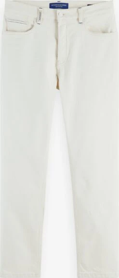 Scotch & Soda Tapered Leg Tapered Jeans The Drop Regular Tapered Jeans — Forget Mænd Hvid