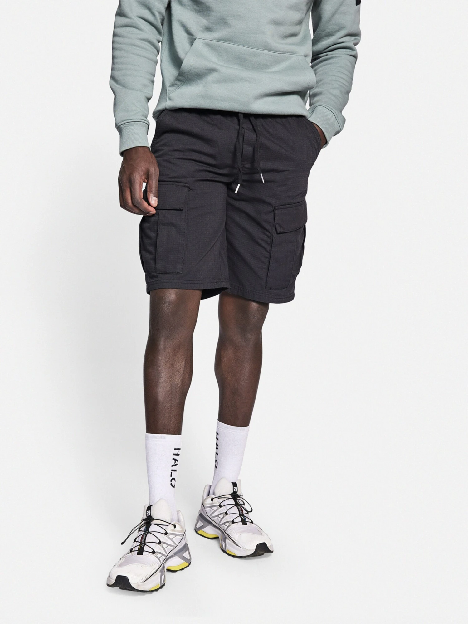 Redefined Rebel Cargoshorts Regular Cargobukser Milan Mænd Sort - Billede 3