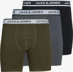 Jack & Jones Boxershorts Boksershorts Mænd Grå / Grøn / Sort