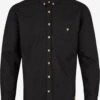Kronstadt Casual Skjorter Slim Fit Skjorte Dean 07a Plain Mænd Sort
