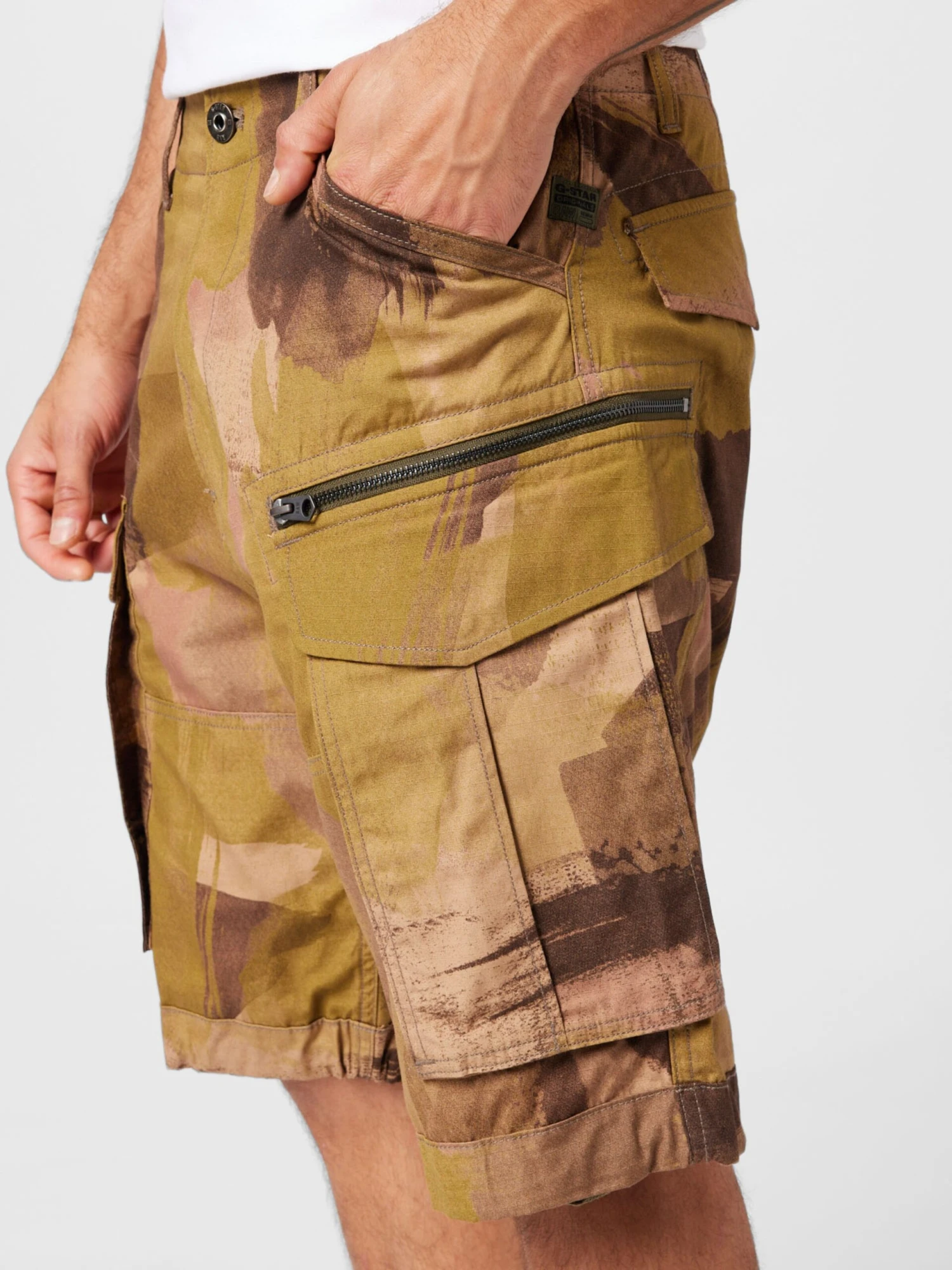 G-Star Raw Cargoshorts Loosefit Cargobukser Rovic Mænd Lysegrøn - Billede 2