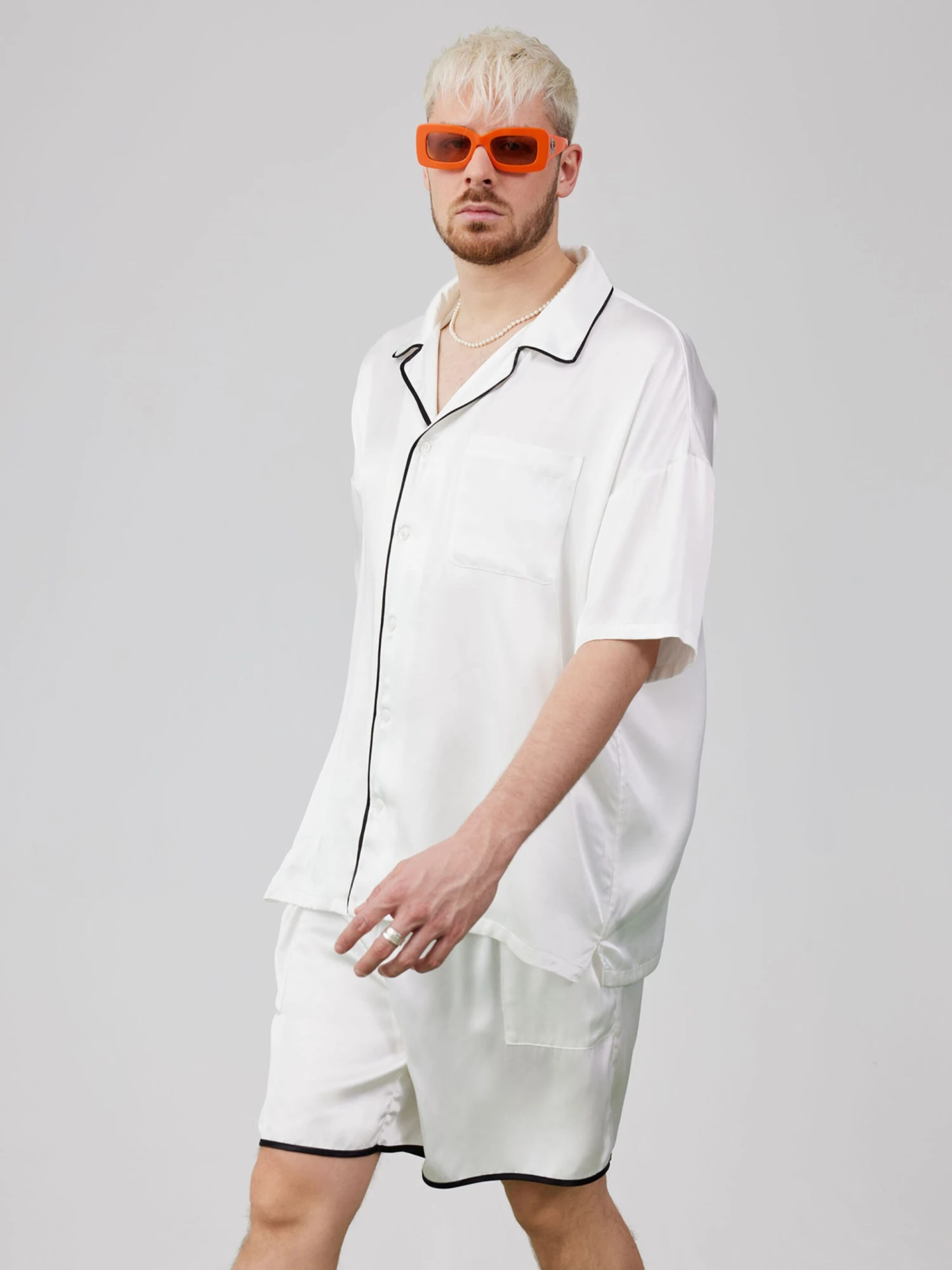 Casual Skjorter Regular Fit Skjorte Yasin Mænd Hvid - Billede 2