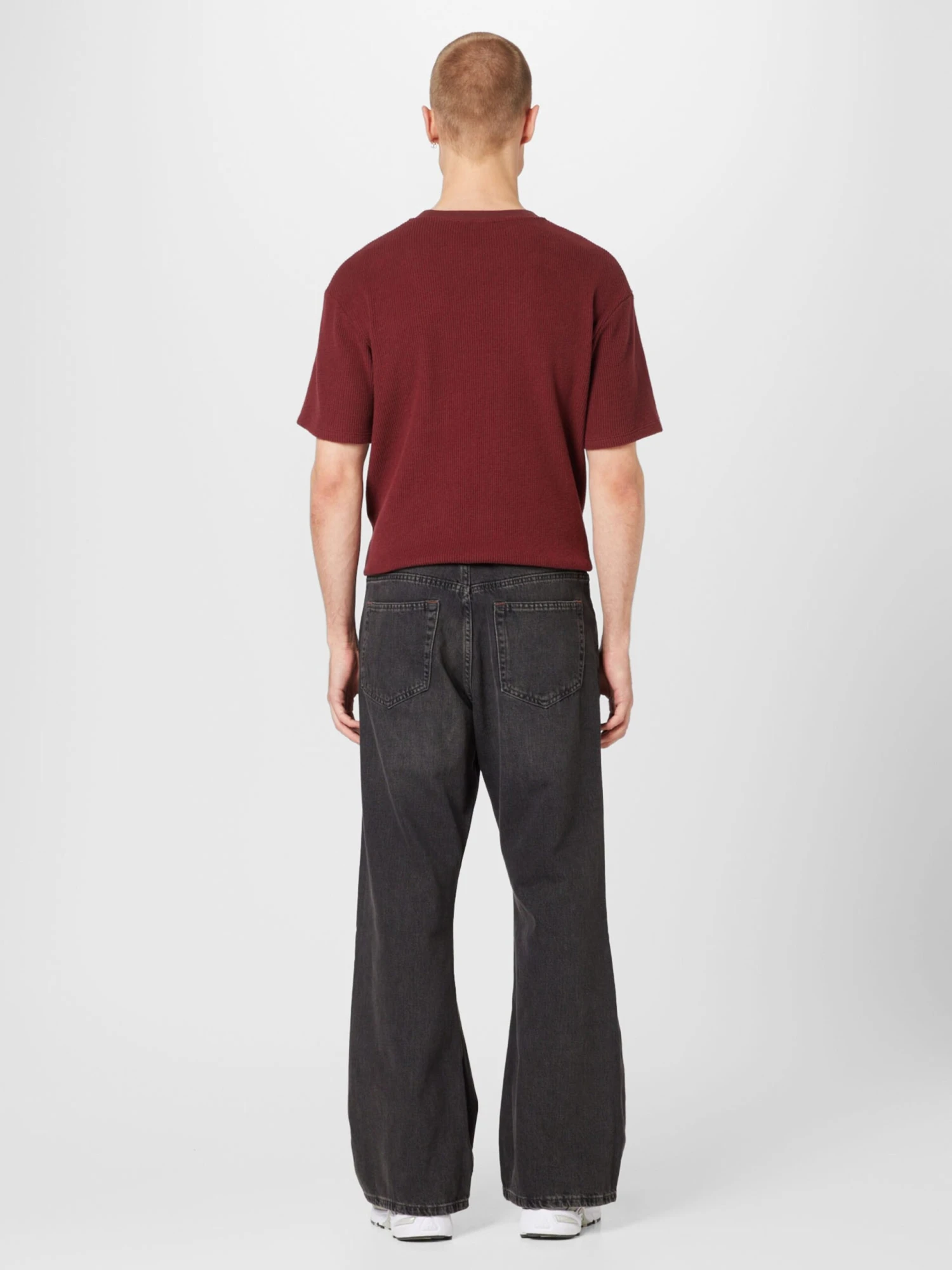 WEEKDAY Straight Leg Bootcut Jeans Mænd Sort - Billede 4