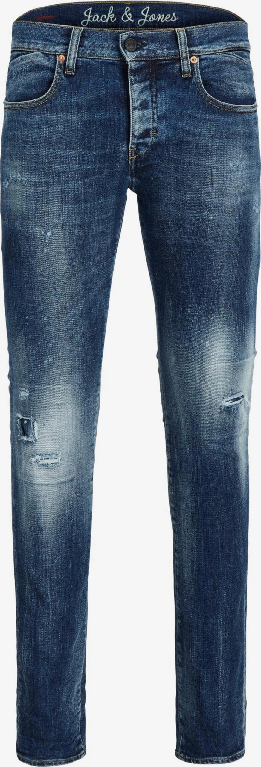 Jack & Jones Slim Fit Slimfit Jeans GLENN Mænd Blå