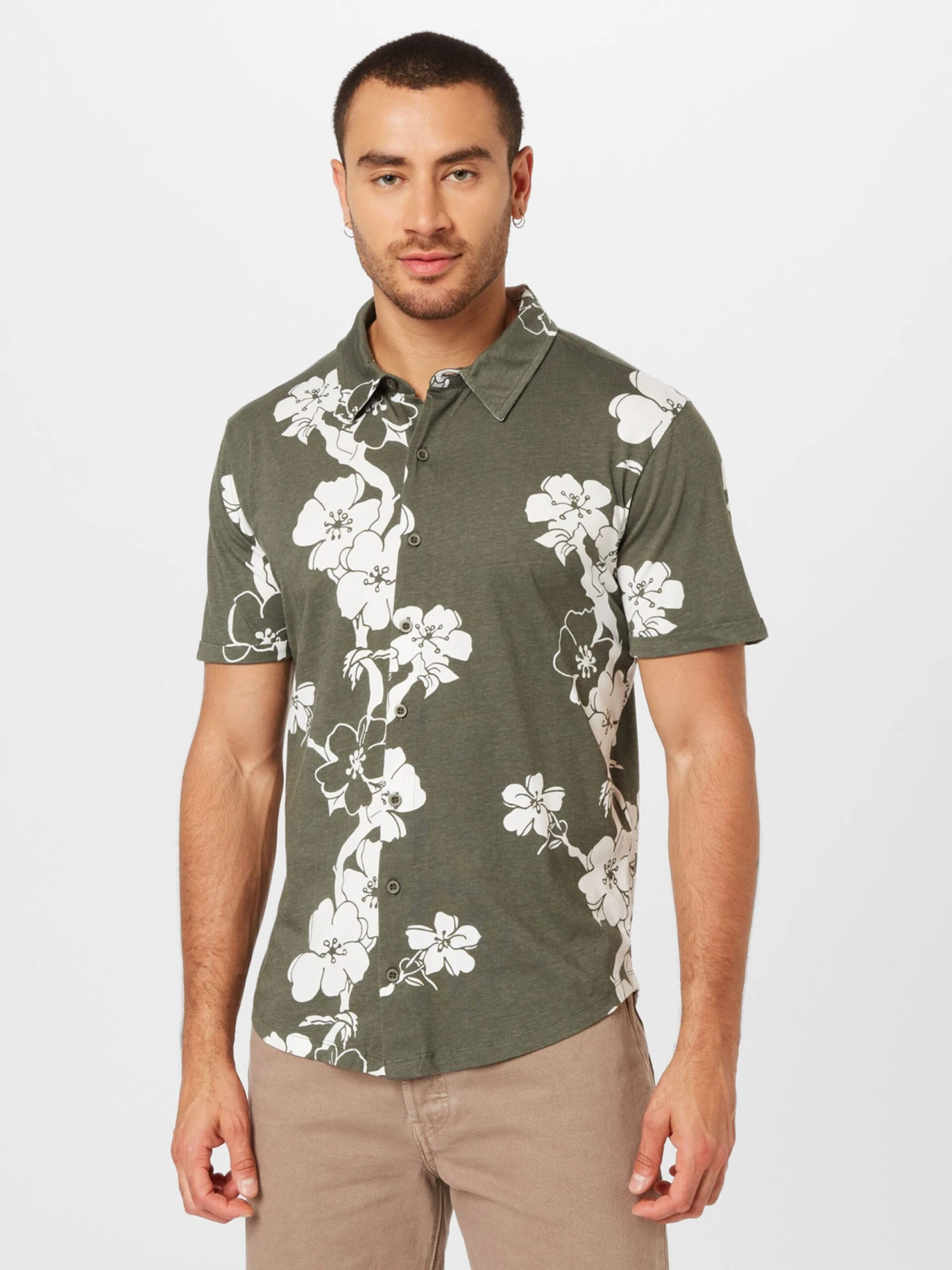 Key Largo Casual Skjorter Regular Fit Skjorte MAURITIUS Mænd Khaki - Billede 3