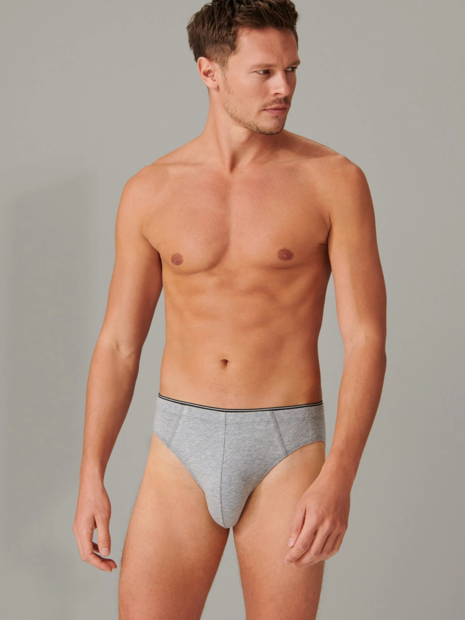 Schiesser Trusser Slip Mænd Grå-meleret - Billede 3