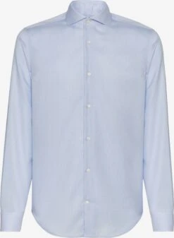 Ternede Skjorter Regular Fit Skjorte Mænd Lyseblå / Hvid