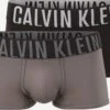 CALVIN KLEIN UNDERWEAR Boxershorts Regular Boksershorts Mænd Grå / Sort