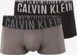 CALVIN KLEIN UNDERWEAR Boxershorts Regular Boksershorts Mænd Grå / Sort