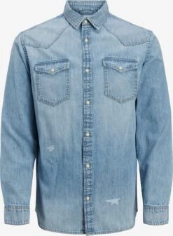 Jack & Jones Denimskjorter Regular Fit Skjorte JAMES Mænd Lyseblå