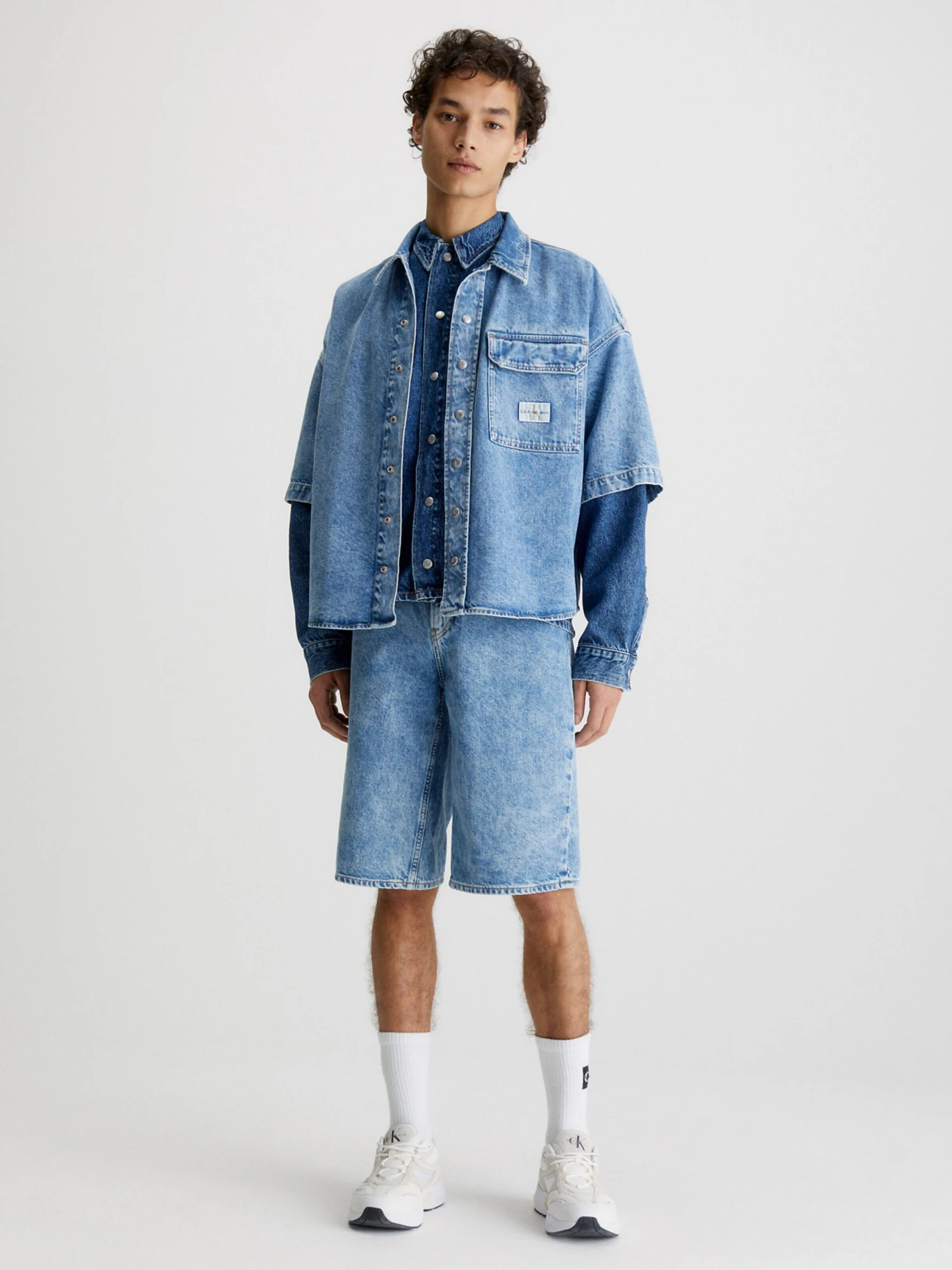Calvin Klein Jeans Denimshorts Loosefit Bukser Mænd Blå - Billede 4
