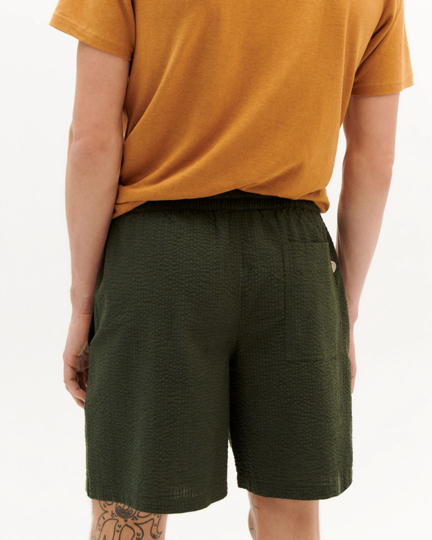 Thinking Mu Shorts Regular Bukser Henry Mænd Mørkegrøn - Billede 4