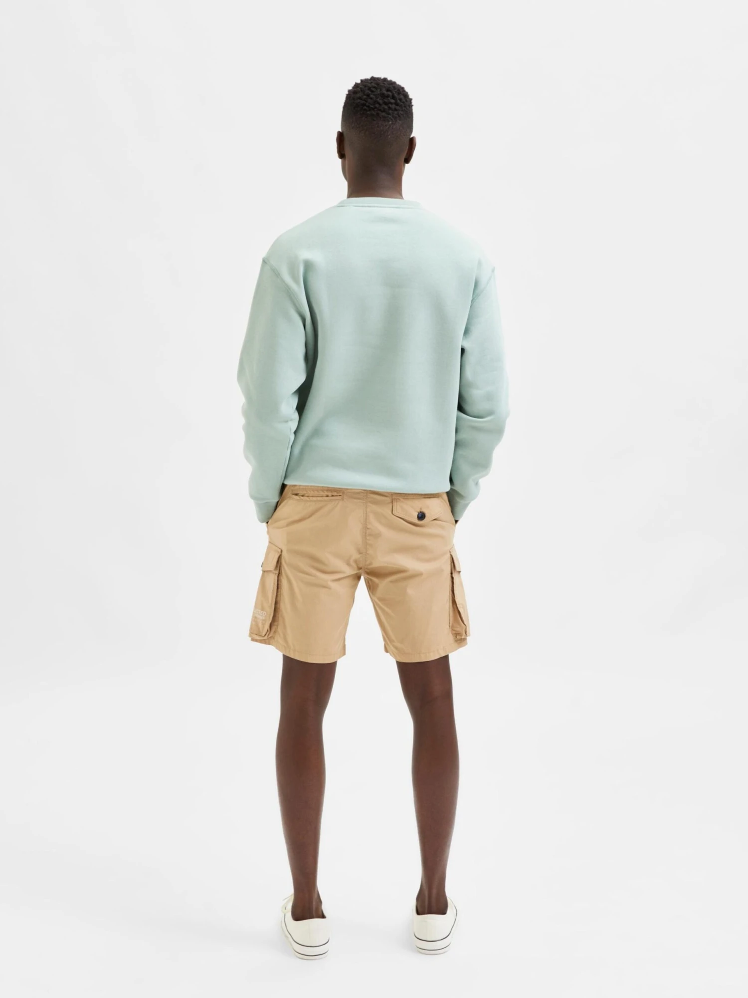 Selected Homme Cargoshorts Regular Cargobukser Nevis Mænd Lysebrun - Billede 3