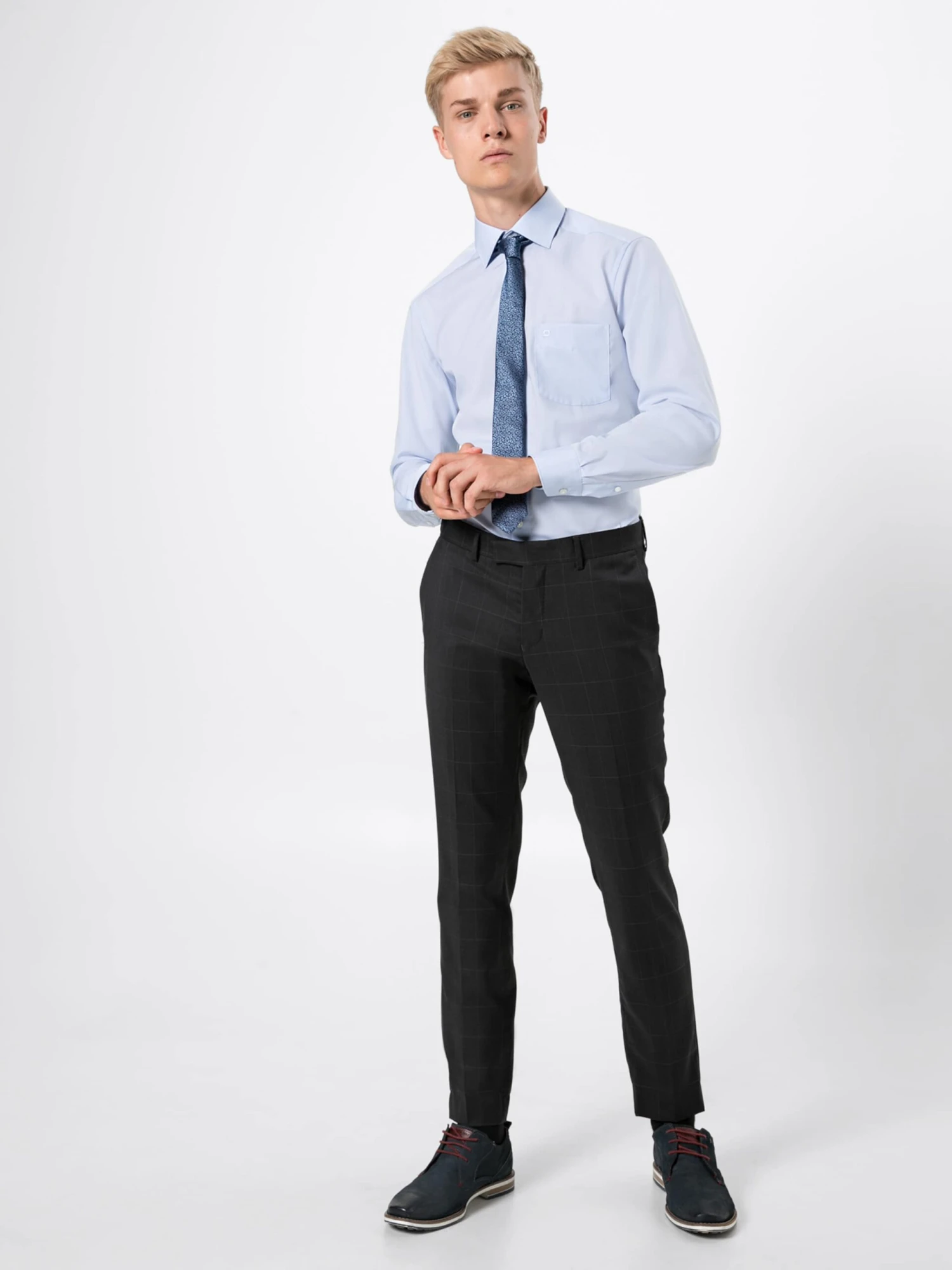 OLYMP Casual Skjorter Regular Fit Skjorte Mænd Blå - Billede 8