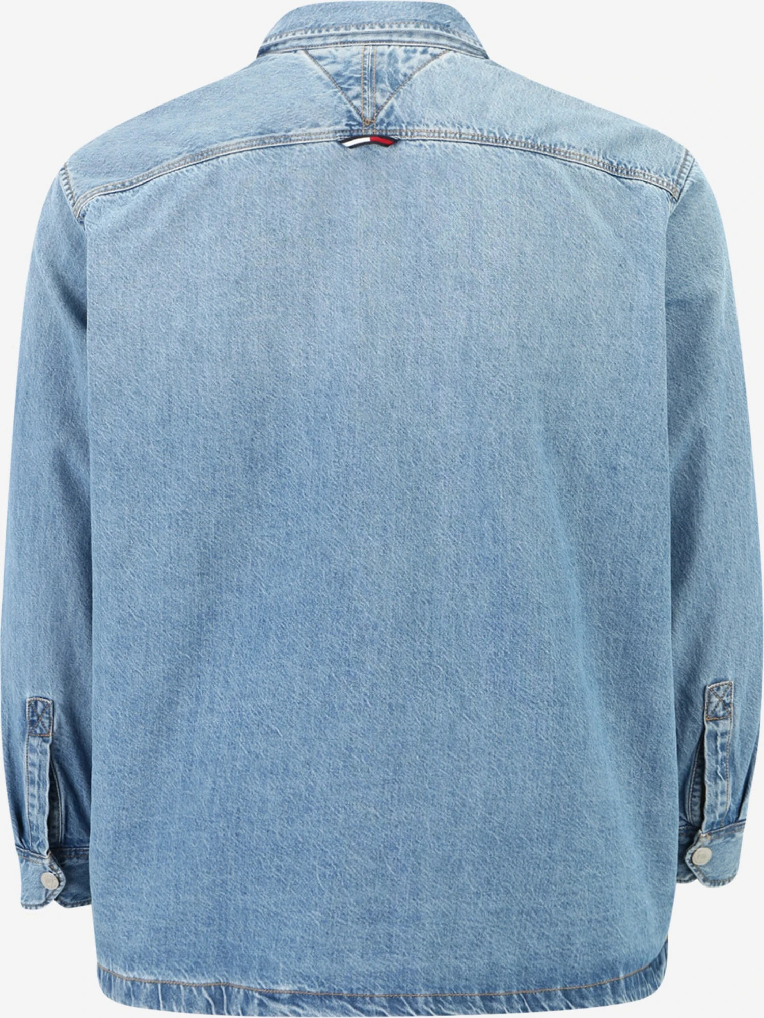 Denimskjorter Regular Fit Skjorte Mænd Lyseblå / Mørkeblå - Billede 2