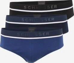 Schiesser Trusser Slip Mænd Navy / Mørkeblå / Sort