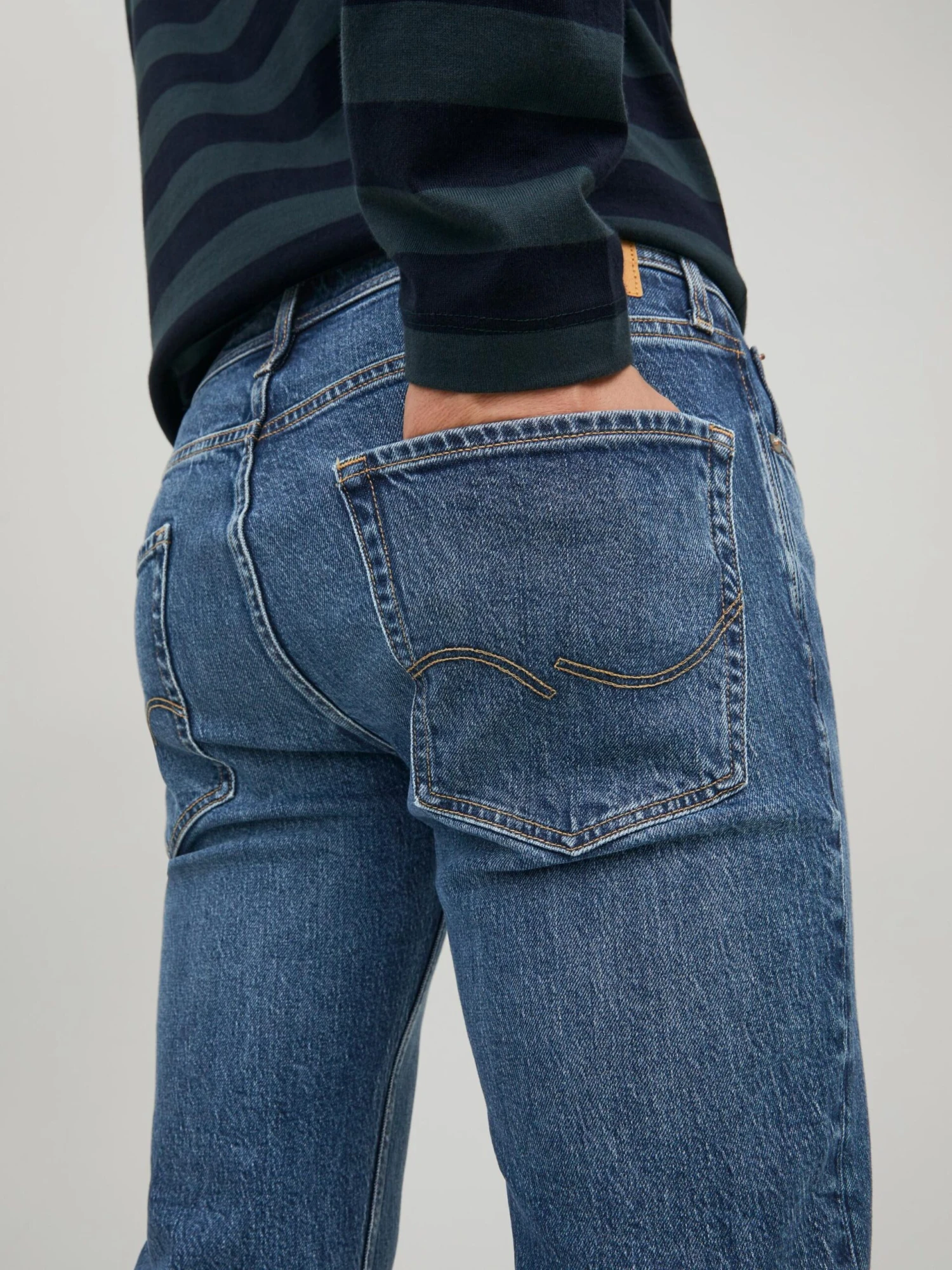 Jack & Jones Straight Leg Regular Jeans Clark Mænd Blå - Billede 7