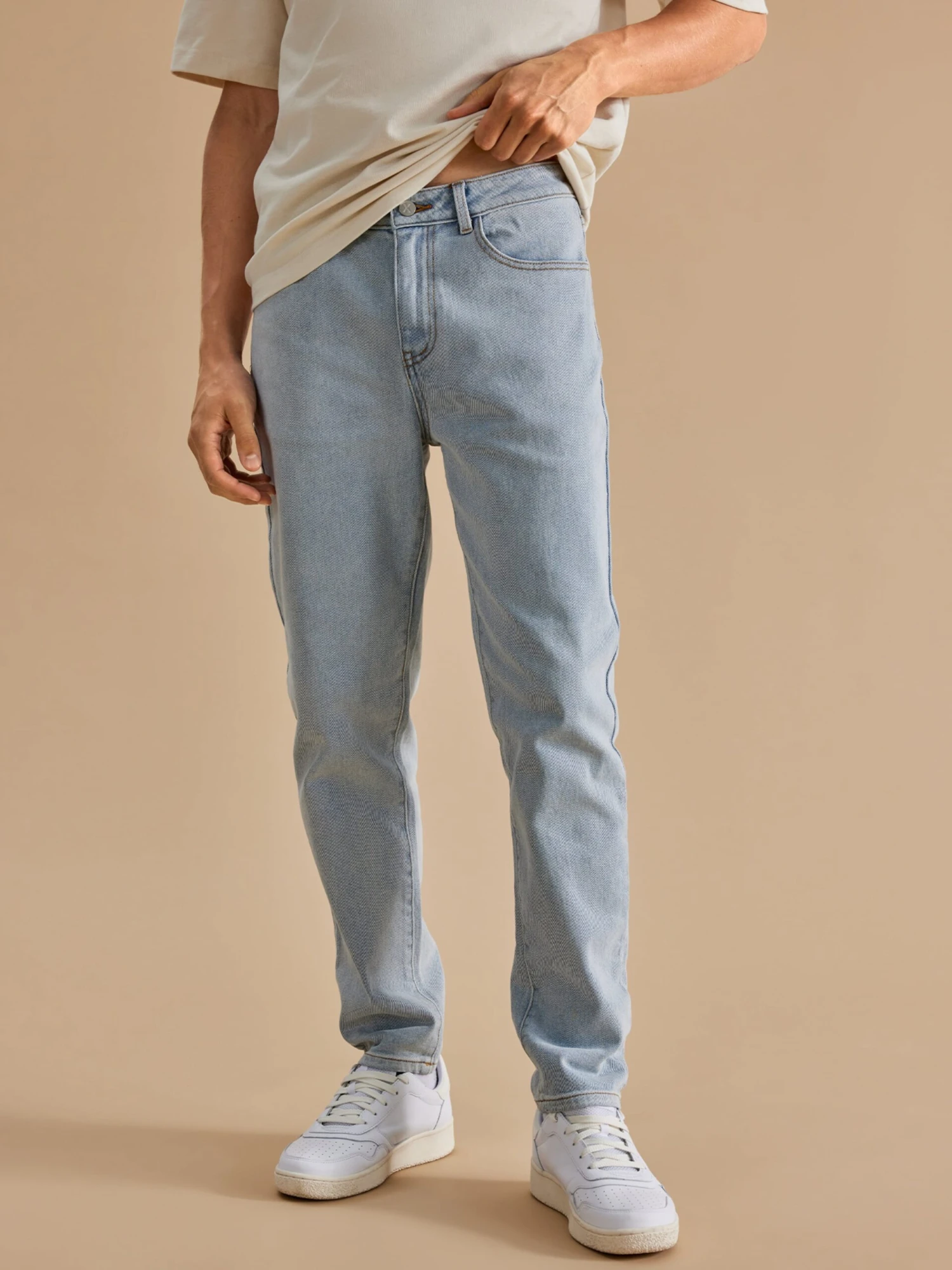 Straight Leg Regular Jeans Rico Mænd Lyseblå - Billede 2