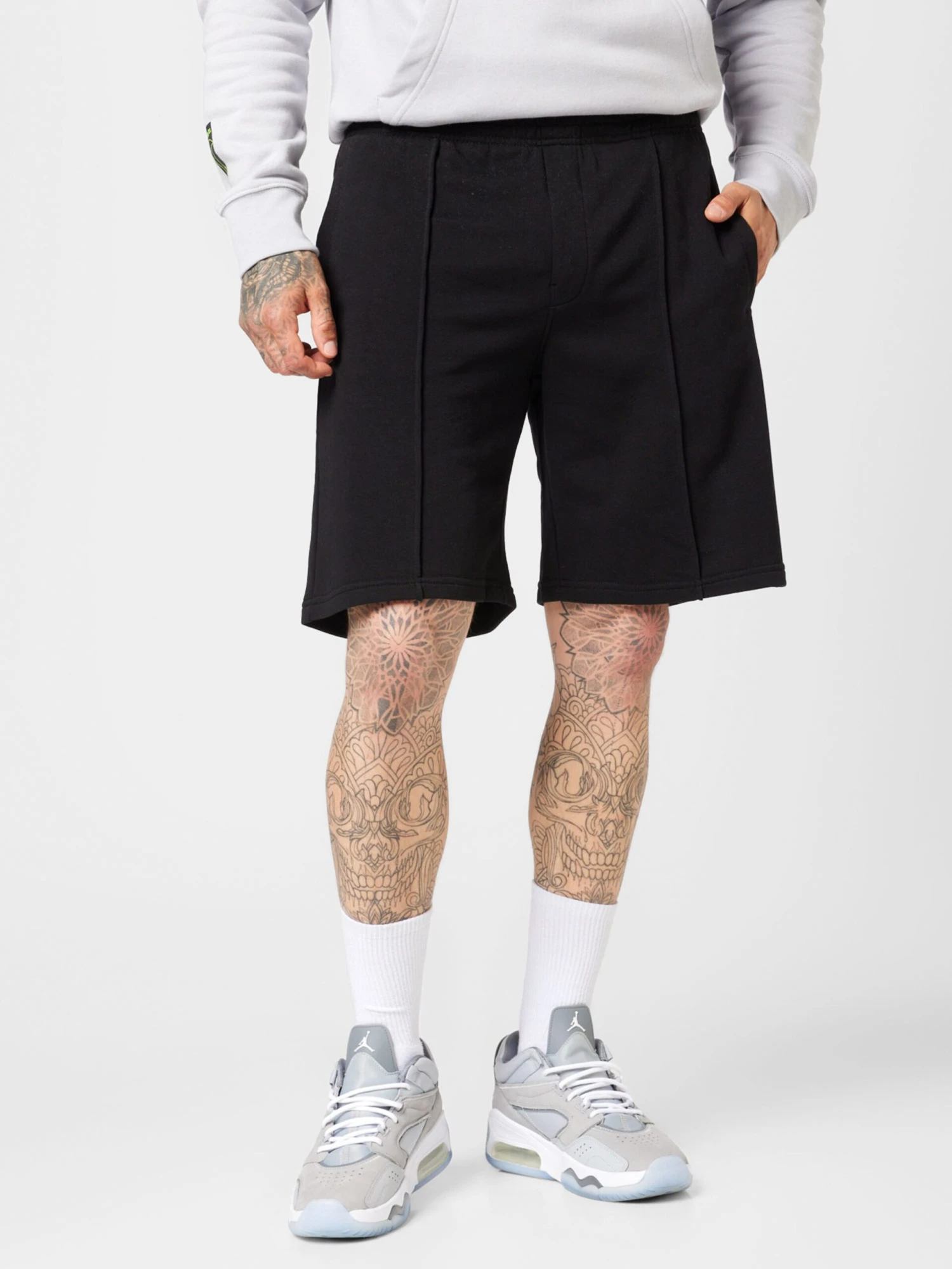 WEEKDAY Træningsshorts Regular Bukser Terry Mænd Sort - Billede 3