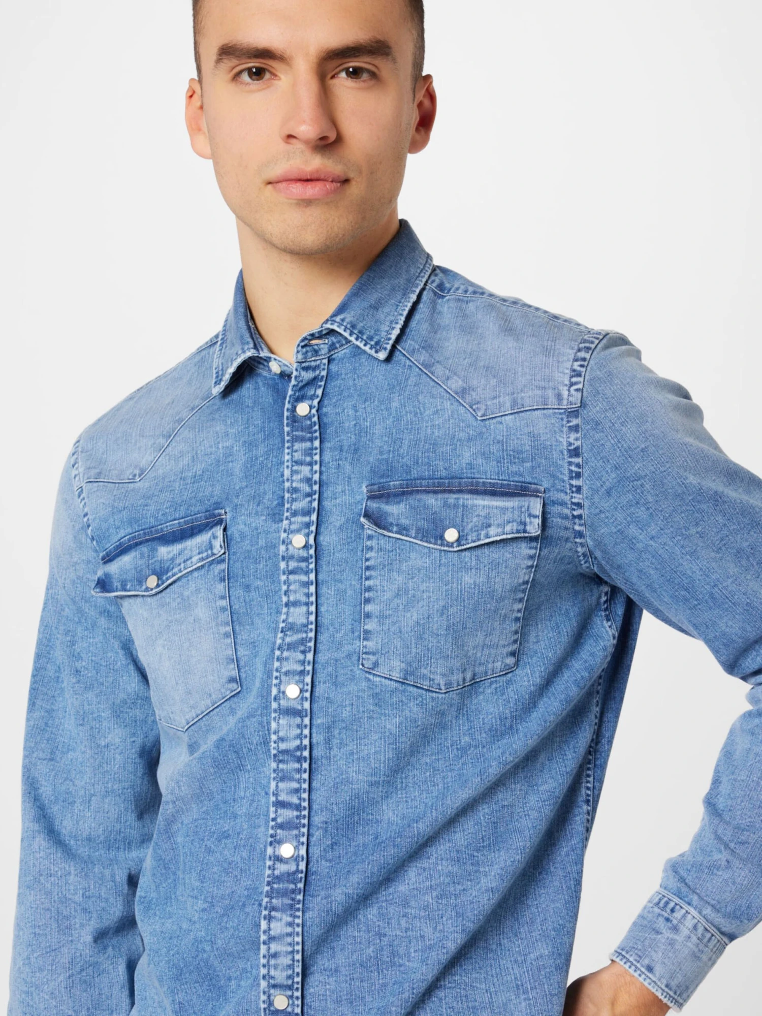 Dondup Denimskjorter Regular Fit Skjorte CAMICIA Mænd Blå - Billede 2