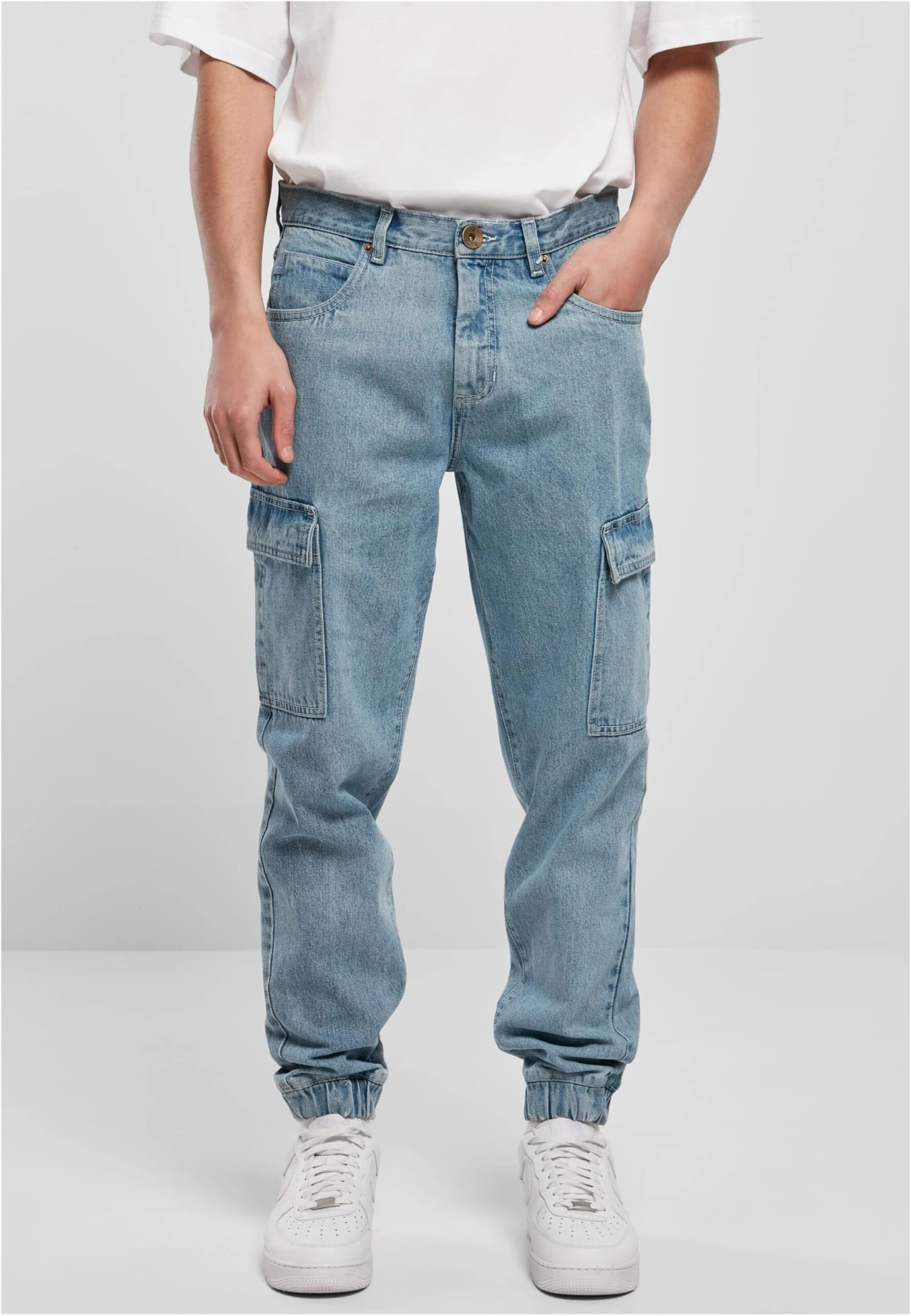 Southpole Tapered Leg Tapered Cargojeans Mænd Blå - Billede 3