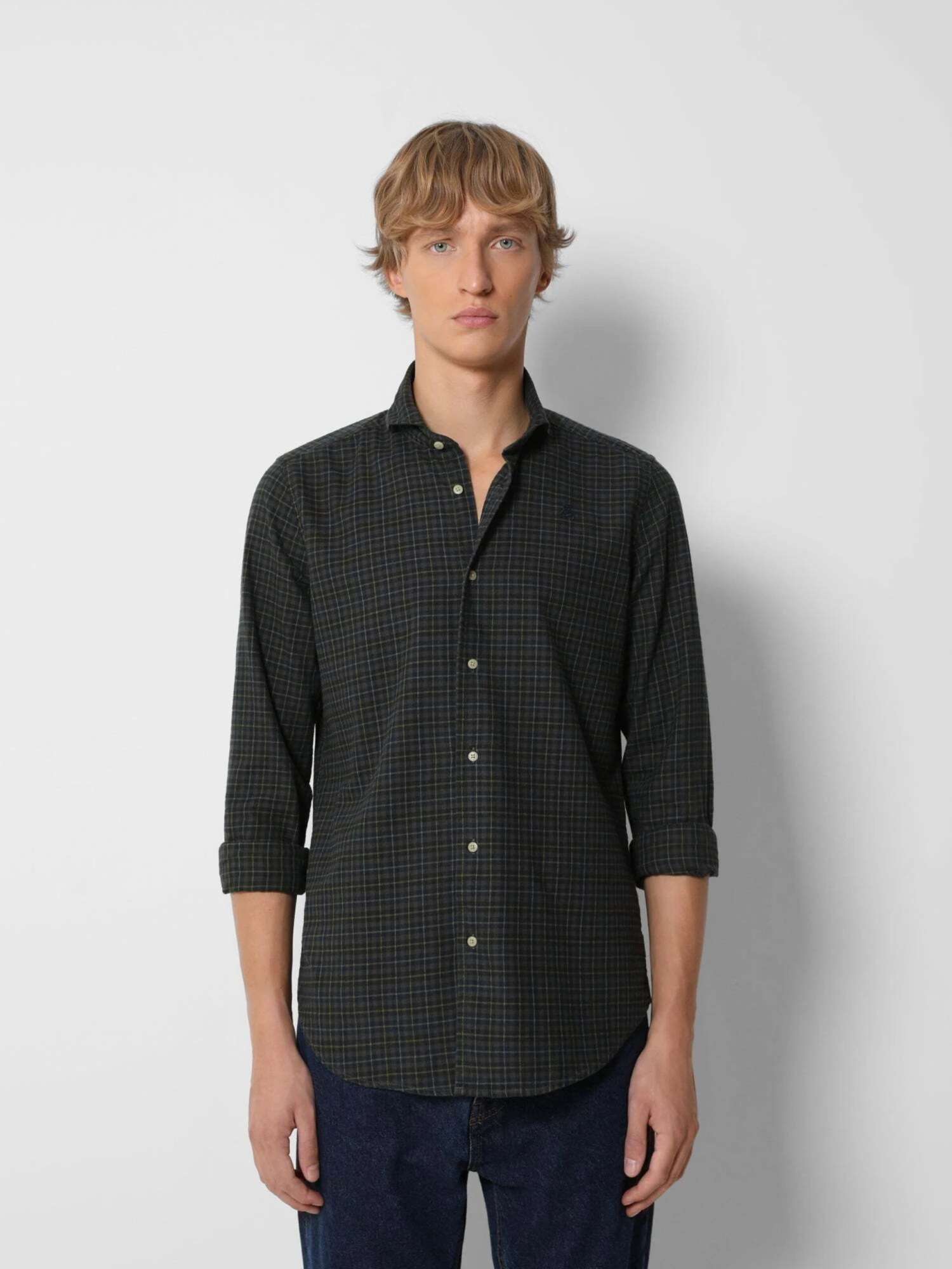 Scalpers Casual Skjorter Regular Fit Skjorte Mænd Grøn - Billede 2