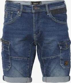 Koroshi Cargoshorts Regular Cargojeans Mænd Indigo