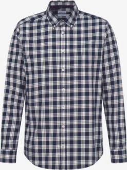 Seidensticker Ternede Skjorter Regular Fit Skjorte Mænd Mørkeblå / Hvid