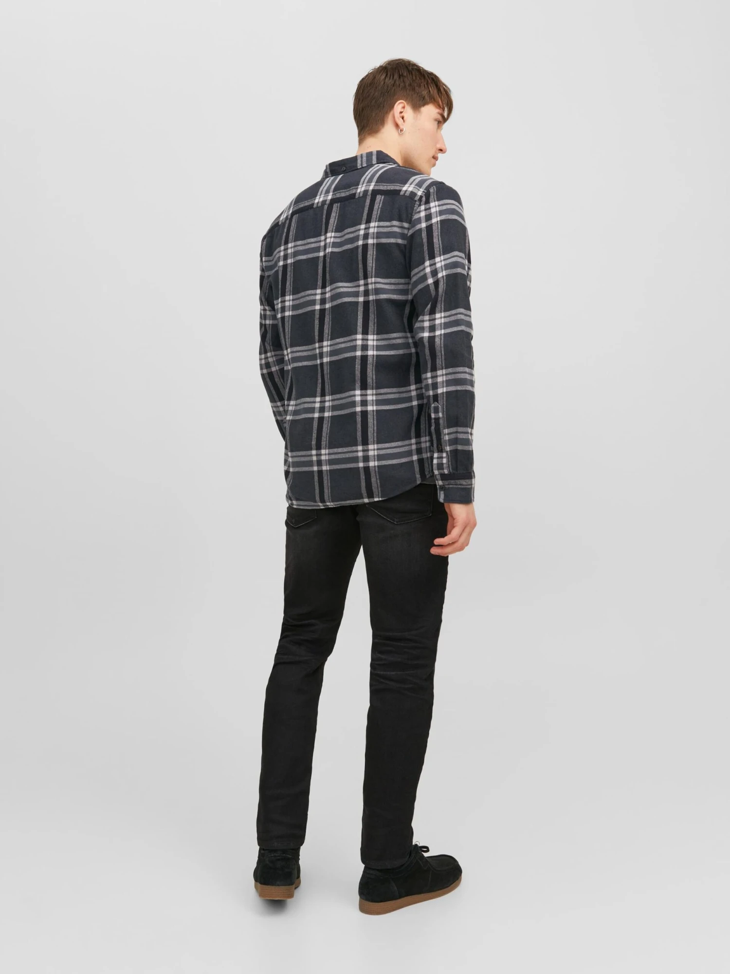 Jack & Jones Ternede Skjorter Regular Fit Skjorte Brook Mænd Sort - Billede 3