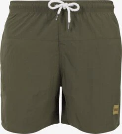 URBAN CLASSICS Badetøj Badeshorts Block Swim Mænd Khaki