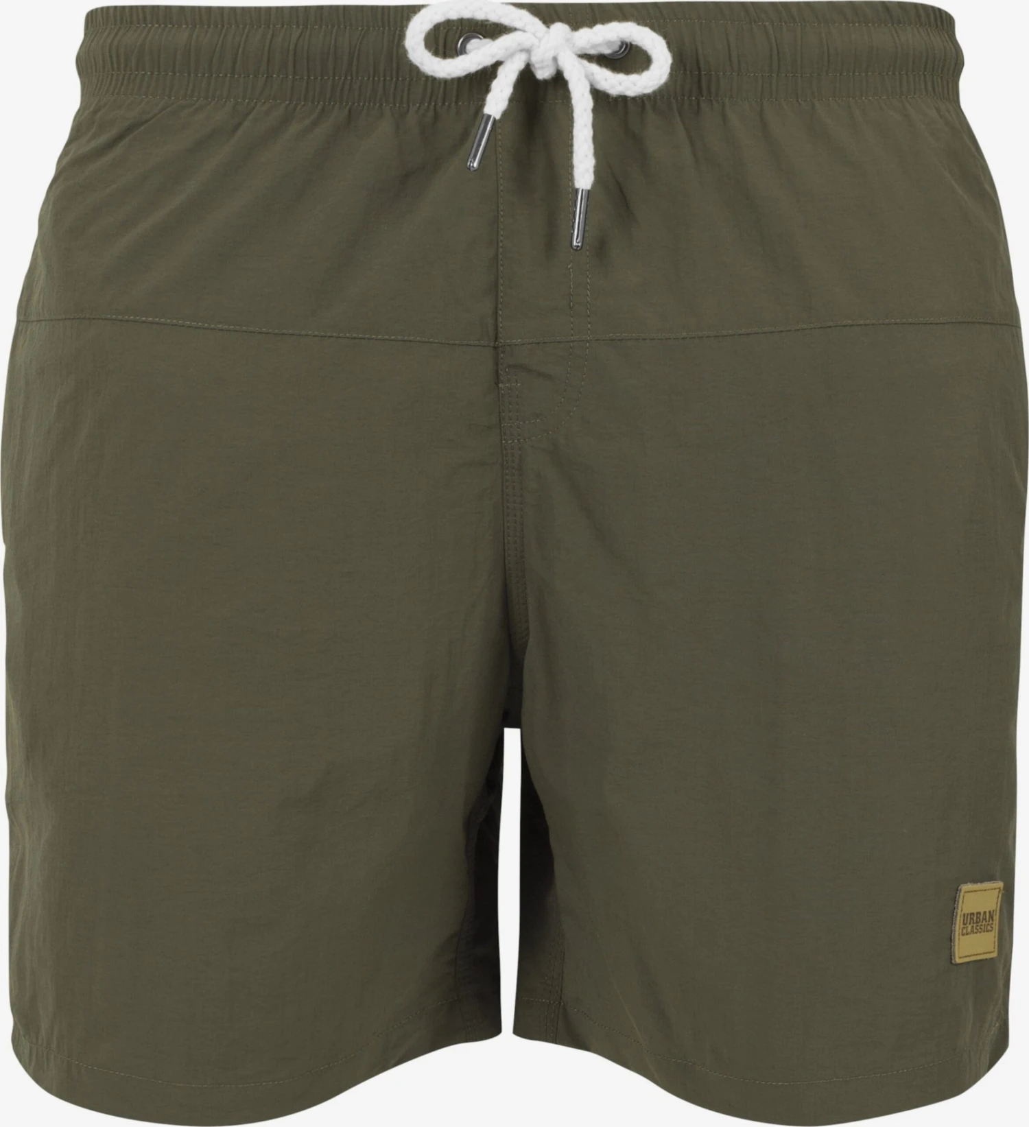 URBAN CLASSICS Badetøj Badeshorts Block Swim Mænd Khaki