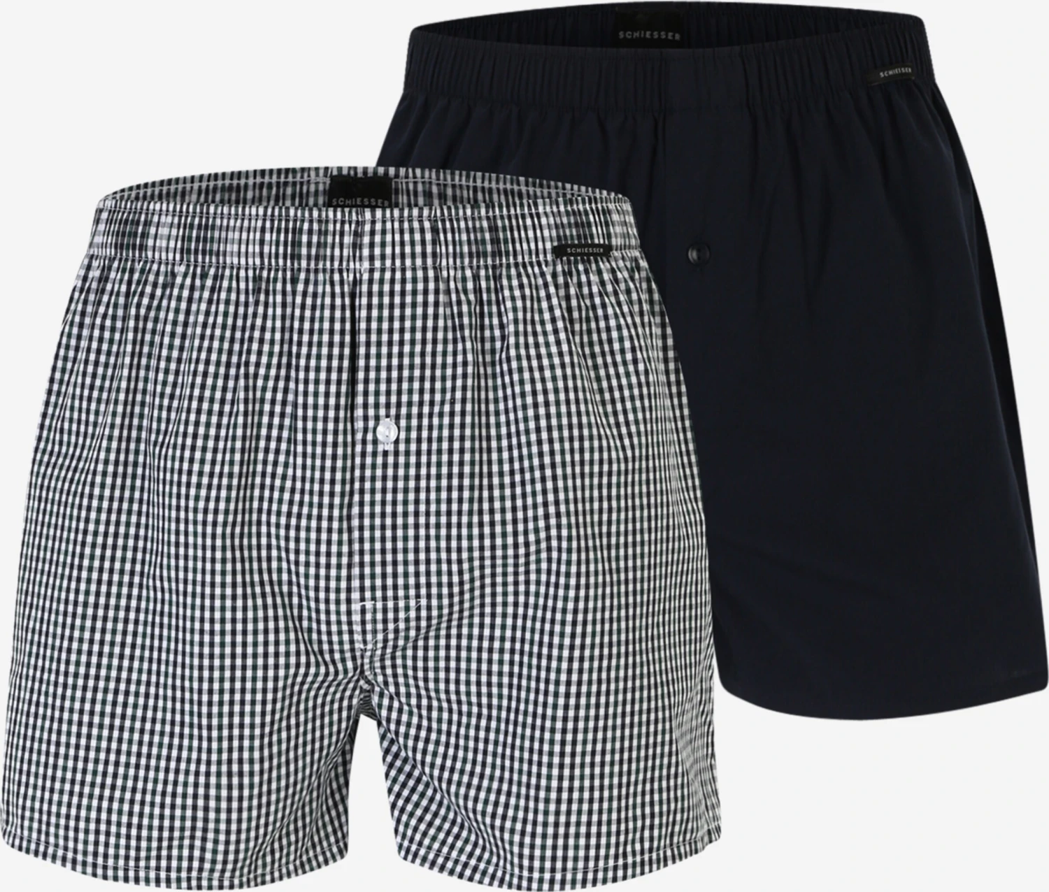 Schiesser Boxershorts Boksershorts Mænd Navy / Hvid