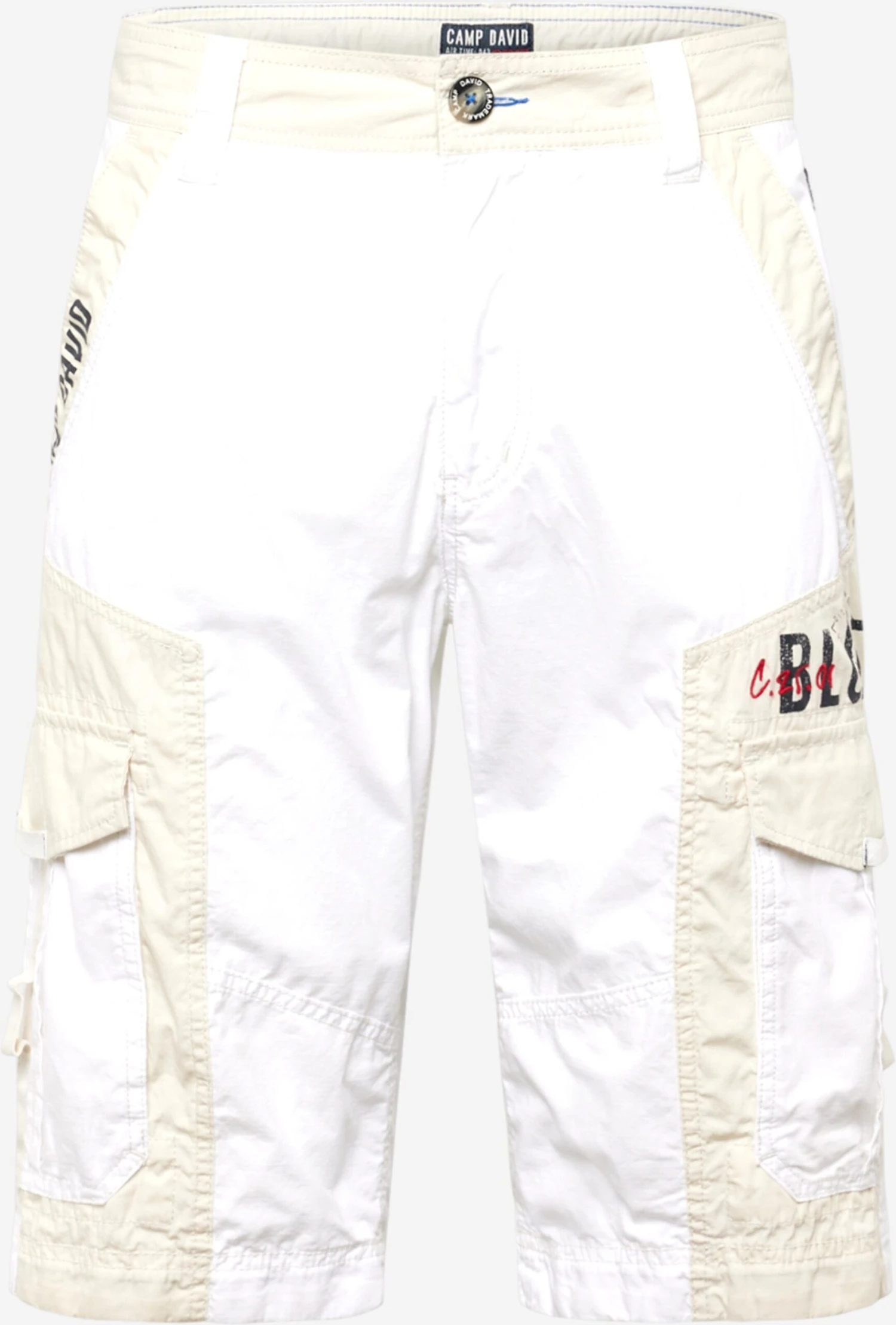 Camp David Cargoshorts Regular Cargobukser Mænd Hvid