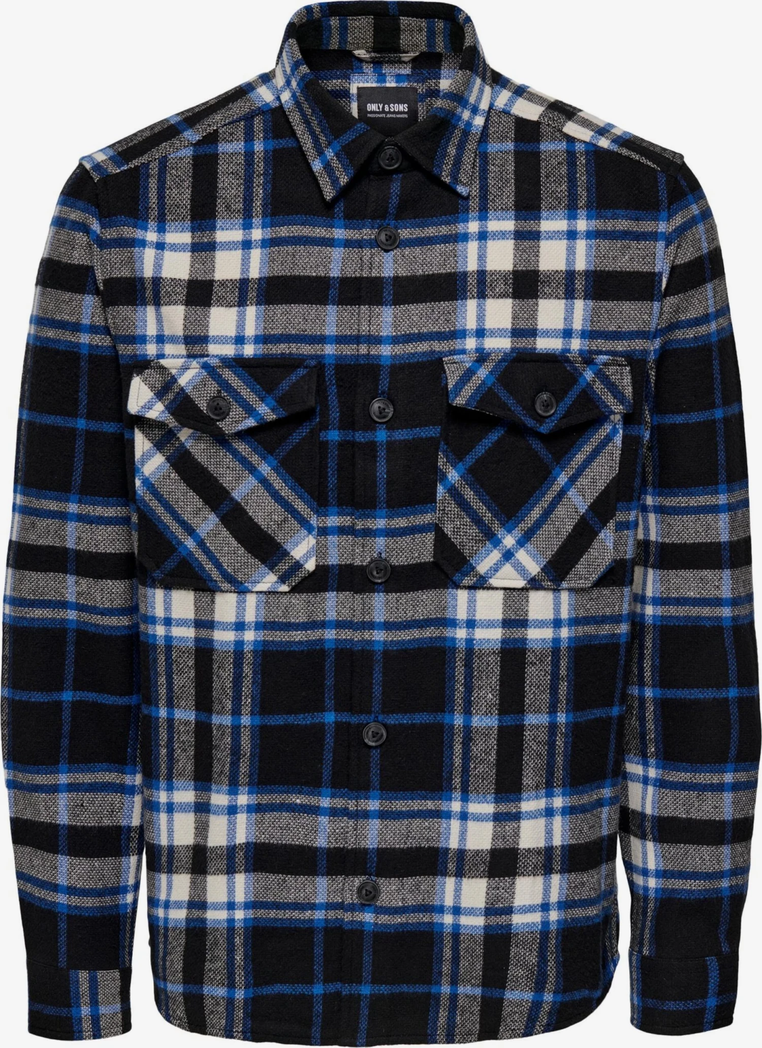 Only & Sons Ternede Skjorter Regular Fit Skjorte MILO Mænd Sort