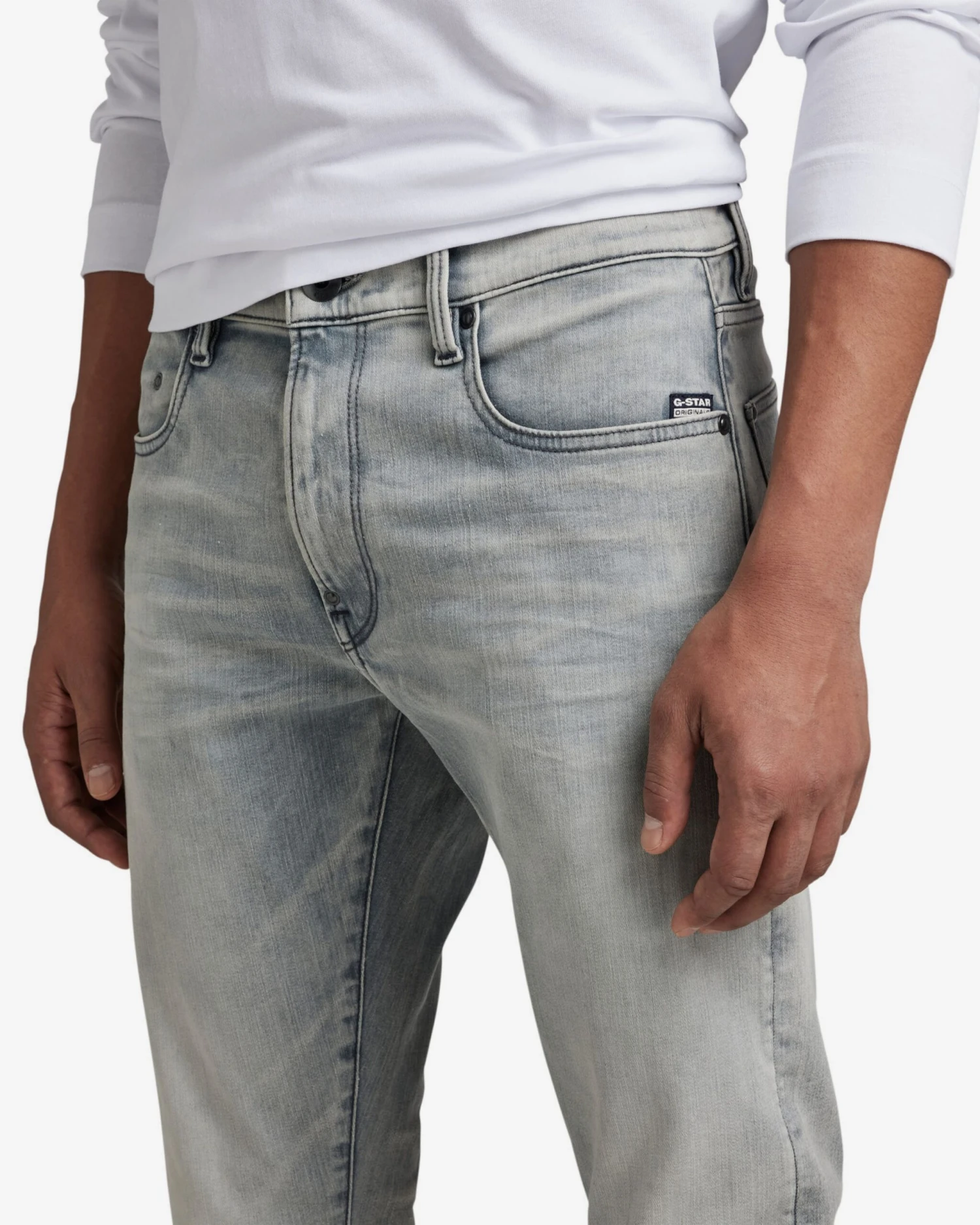 G-Star Raw Skinny Fit Skinny Jeans Mænd Grå / Lysegrå - Billede 4