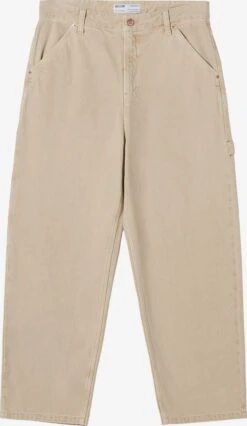 BERSHKA Loose Fit Loosefit Jeans Mænd Mørkebeige