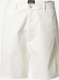Scotch & Soda Chinoshorts Regular Lærredsbukser Stuart Mænd Hvid