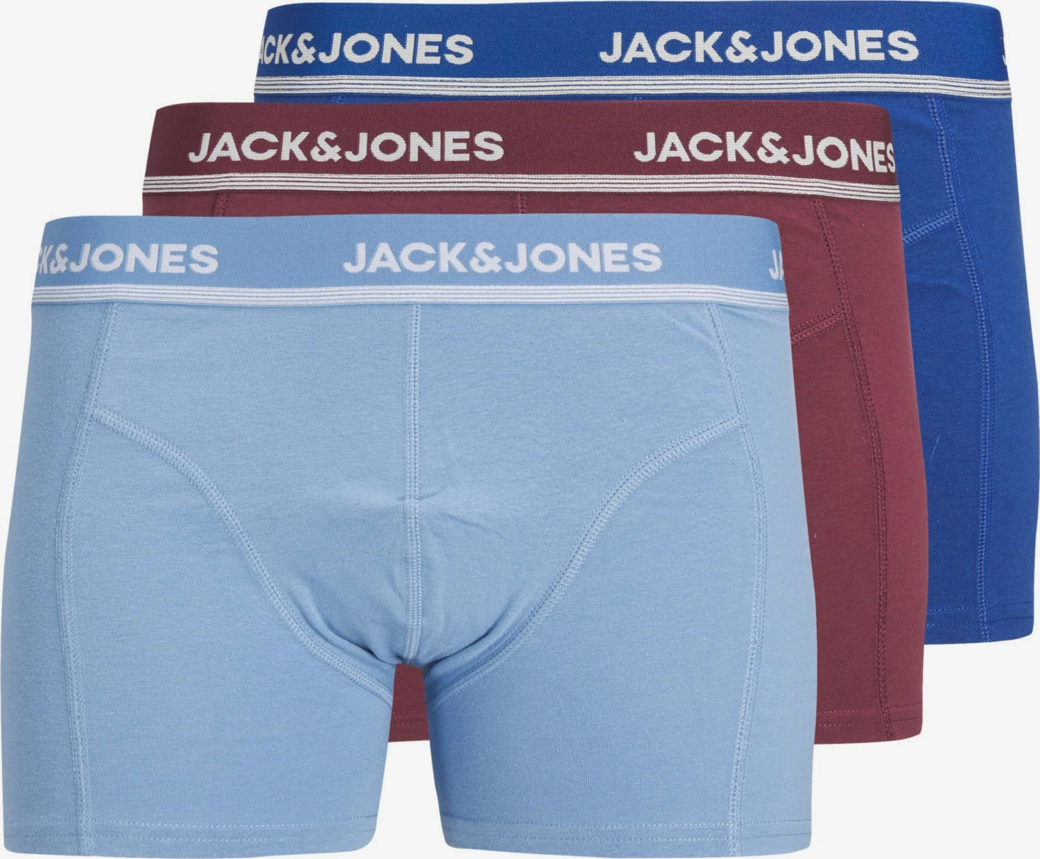 Jack & Jones Underbukser Boksershorts KENT Mænd Himmelblå / Lyseblå / Blomme