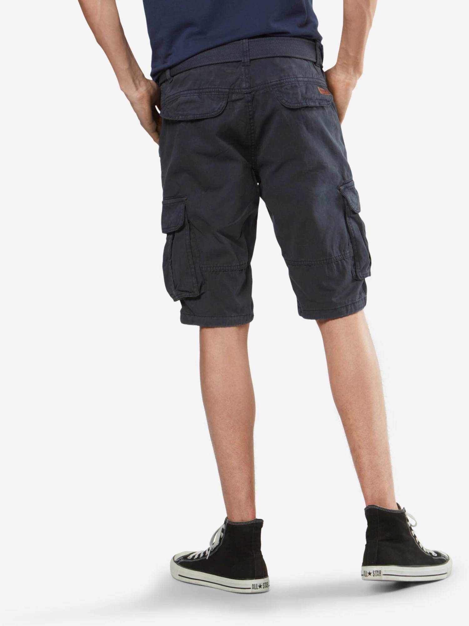 Indicode Jeans Cargoshorts Regular Cargobukser Monroe Mænd Navy - Billede 4