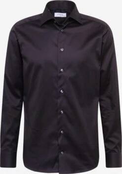 ETON Business Skjorter Slim Fit Forretningsskjorte Signature Twill Mænd Sort