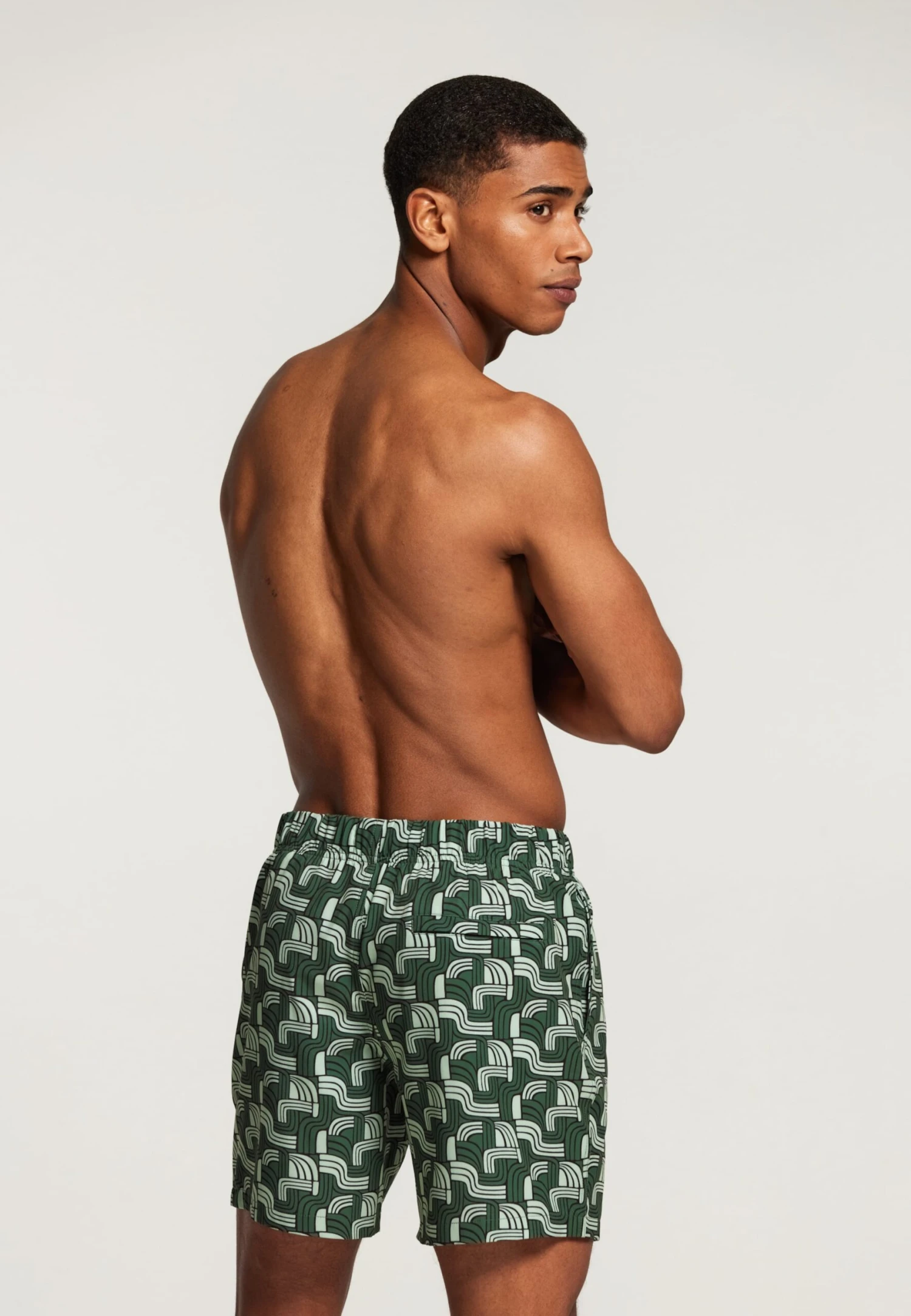 Shiwi Badetøj Badeshorts Pacific Surf 4-way Stretch Mænd Mint / Mørkegrøn - Billede 3