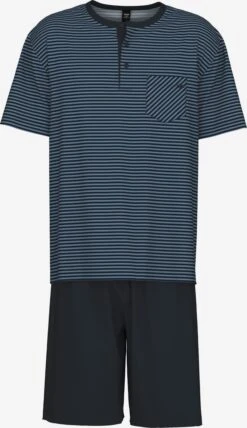 Calida Nattøj Pyjamas Kort Mænd Lyseblå / Mørkeblå